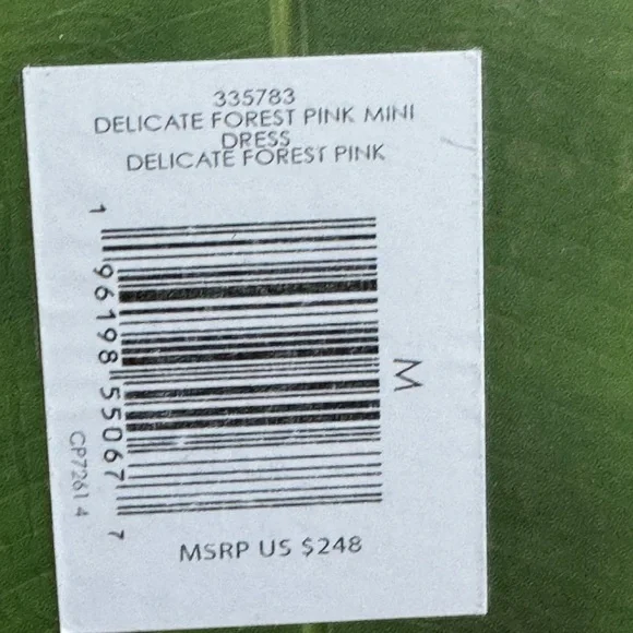 Farm Rio Delicate Forest Pink Mini Dress NWT - Picture 7 of 14